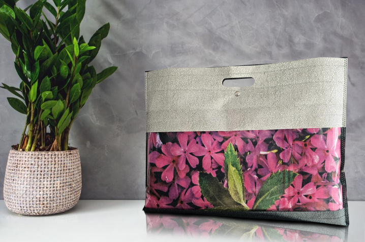 پاکت پارچه ای قابدار ( ساک دستی )